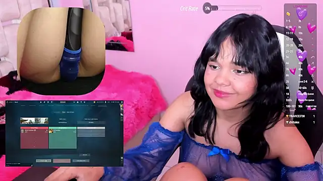 Snapshot of PetiteSalome chatting on 03.02.25 PetiteSalome online show from 03.02.25
