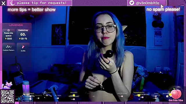 Snapshot of v3n0mb1t3z chatting on 01.15.25 v3n0mb1t3z online show from 01.15.25