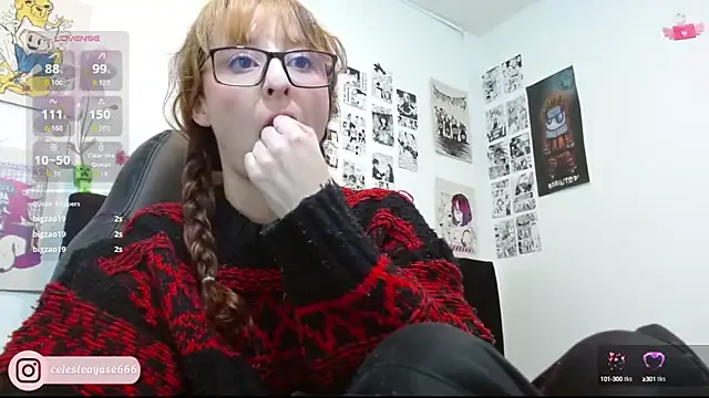 Snapshot of CelesteAyase chatting on 10.03.25 CelesteAyase online show from 10.03.25
