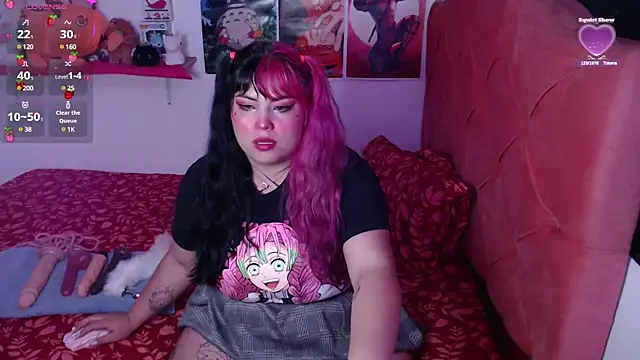 Snapshot of Pinky-Flower chatting on 01.06.25 Pinky-Flower online show from 01.06.25