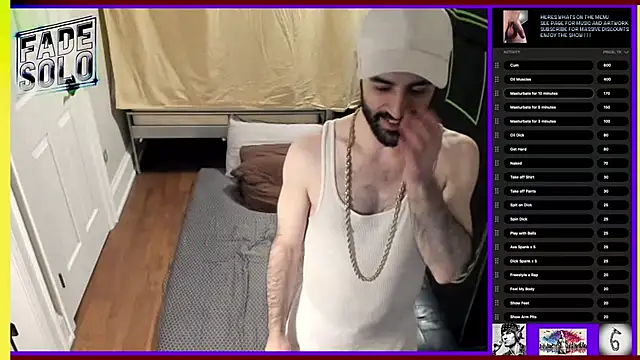 Snapshot of Faded-Solo chatting on 03.10.25 Faded-Solo online show from 03.10.25