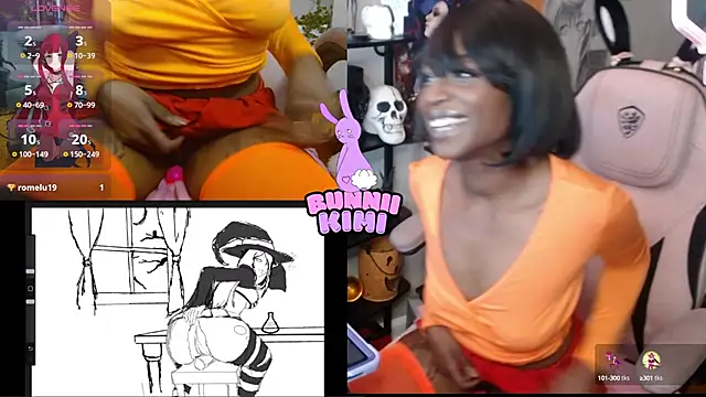 Snapshot of bunniikimi chatting on 10.05.25 bunniikimi online show from 10.05.25