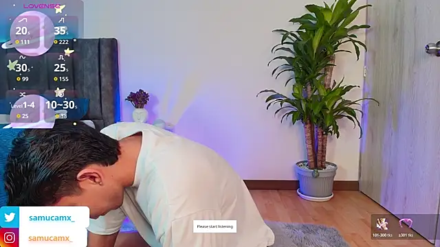 Snapshot of samucamx_ chatting on 10.30.25 samucamx  online show from 10.30.25